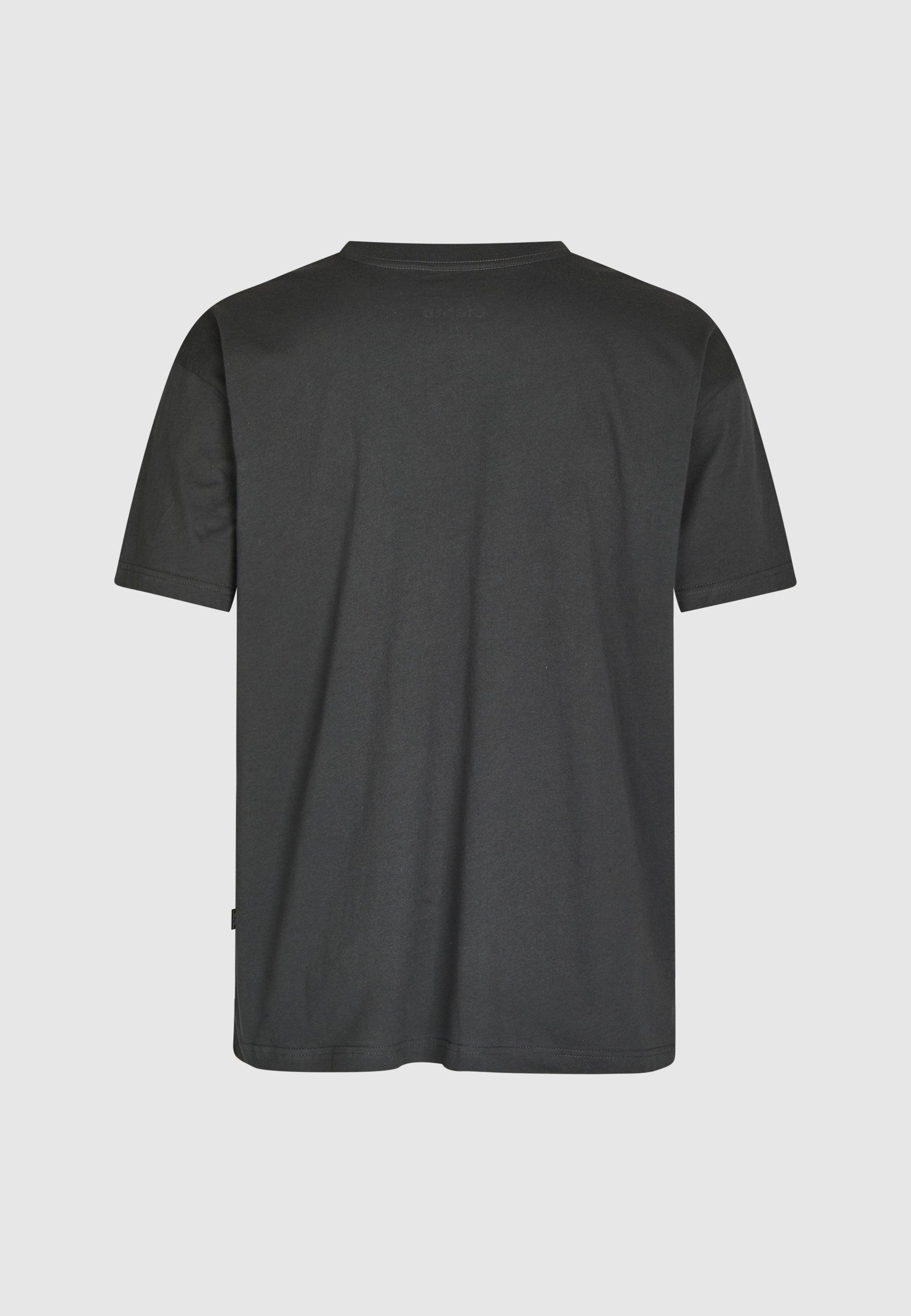 Cleptomanicx Blue Graphite Ligull Boxy Tee T-Shirt Herren dunkelgrau
